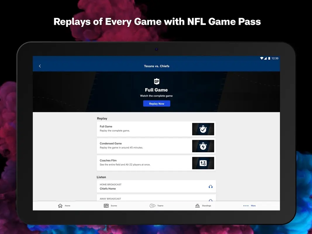 NFL app screenshot 1