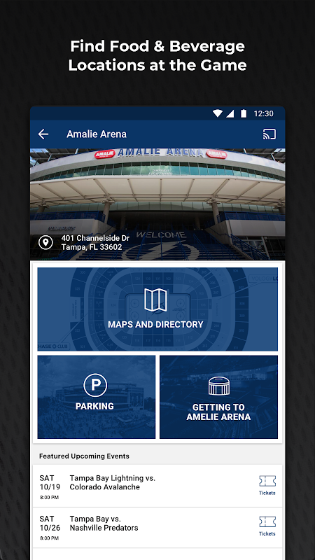 NHL app screenshot 2
