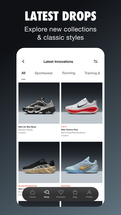 Nike: Shoes, Apparel & Stories app screenshot 4
