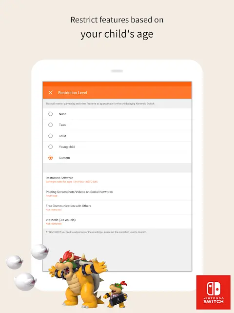 Nintendo Switch Parental Cont… app screenshot 1