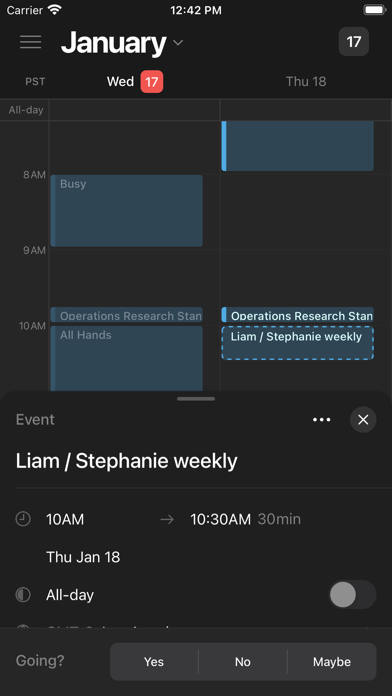 Notion Calendar app screenshot 2