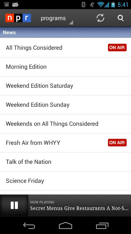 NPR app screenshot 6