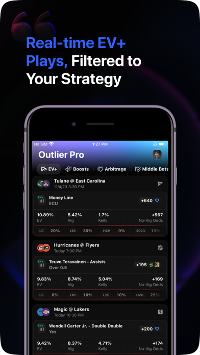 OddsJam: Win At Sports Betting app screenshot 3