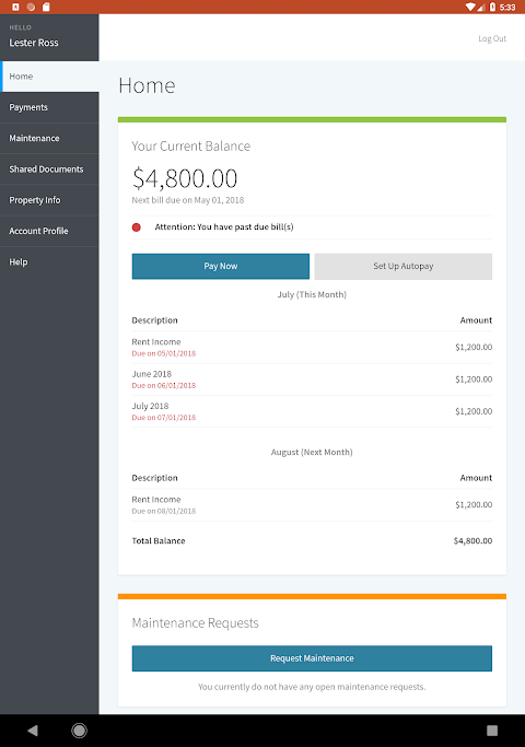 Online Portal by AppFolio app screenshot 3