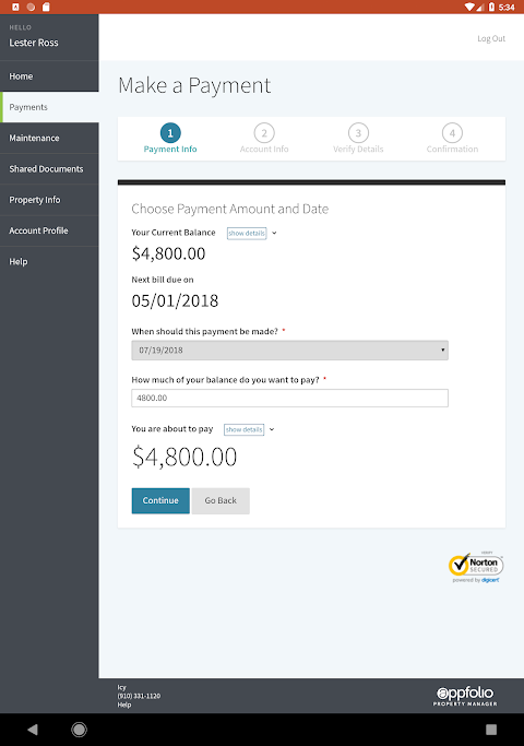 Online Portal by AppFolio app screenshot 4