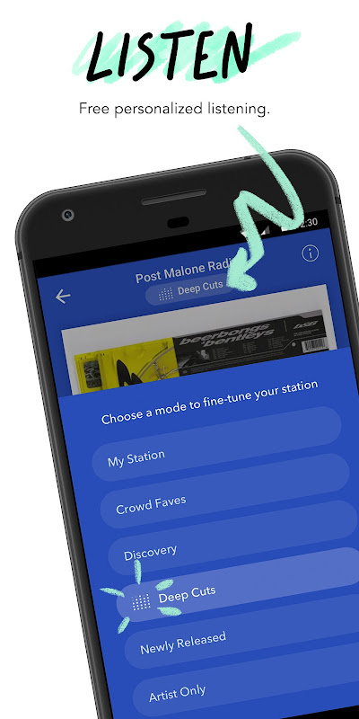 Pandora – Music & Podcasts app screenshot 1