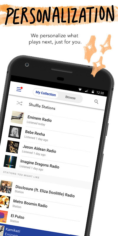 Pandora Music app screenshot 2