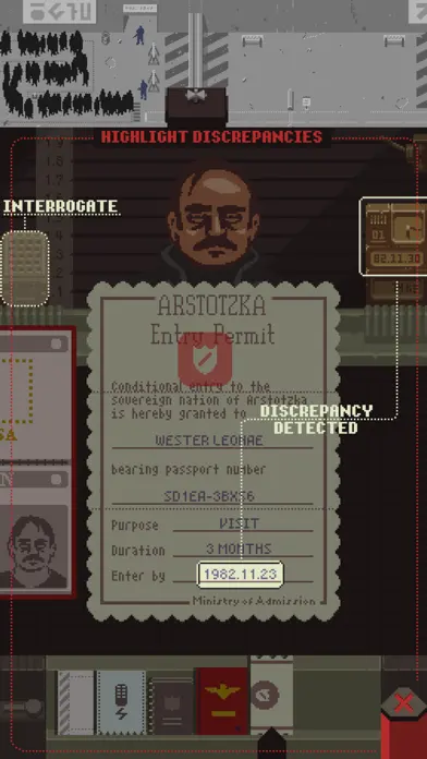 Papers, Please app screenshot 6