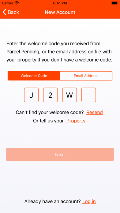 Parcel Pending app screenshot 1