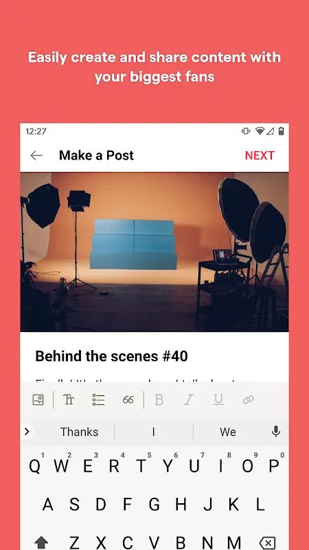 Patreon app screenshot 2