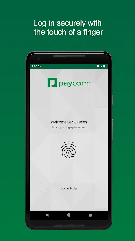 Paycom app screenshot 1