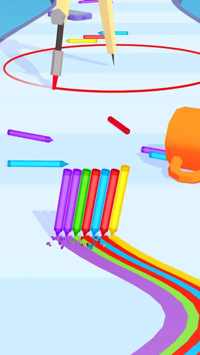 Pencil Rush 3D app screenshot 1