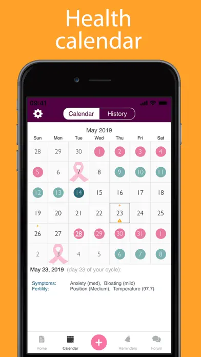 Period Tracker Blossom app screenshot 3