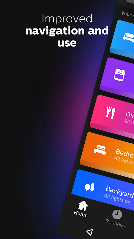 Philips Hue app screenshot 1