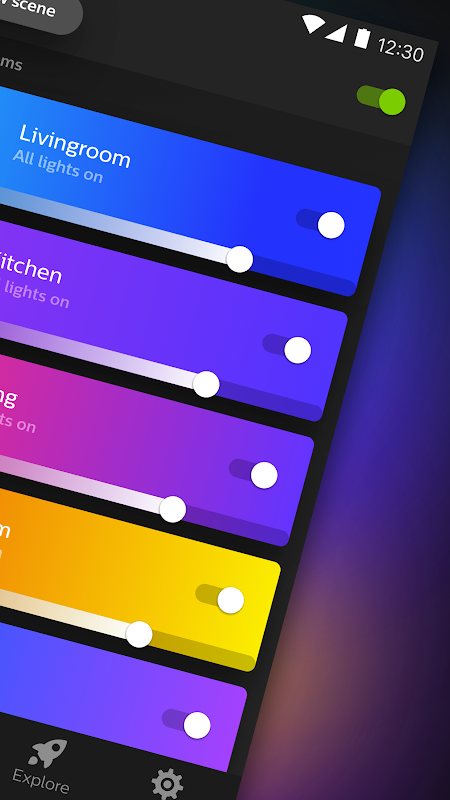 Philips Hue app screenshot 2