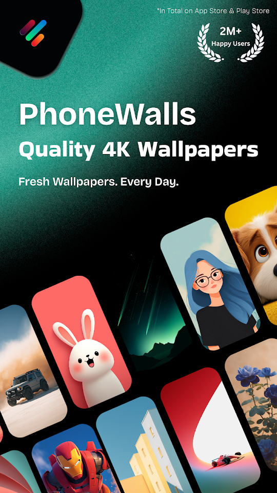 PhoneWalls – Stock Wallpapers app screenshot 2