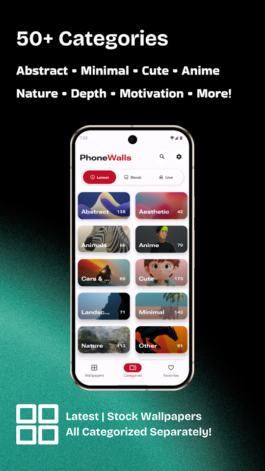 PhoneWalls – Stock Wallpapers app screenshot 7