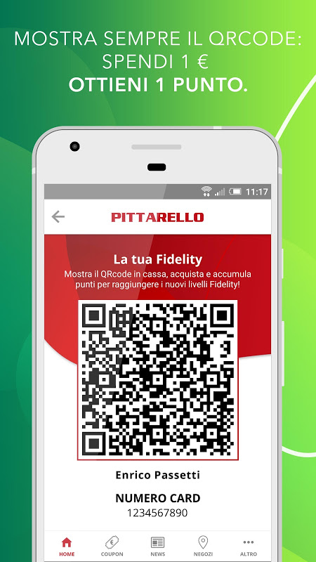 Pittarello Fidelity app screenshot 2