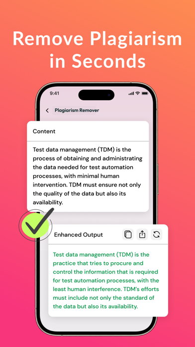 Plagiarism Remover: AI Rewrite app screenshot 1
