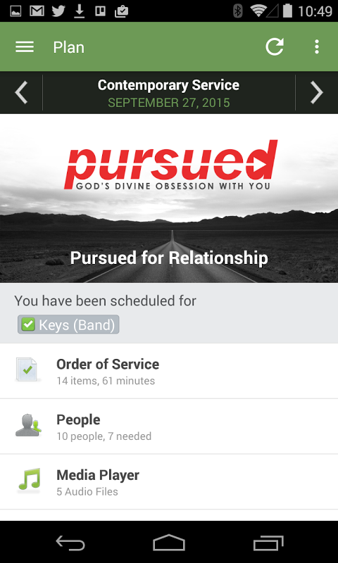 Planning Center Services app screenshot 1
