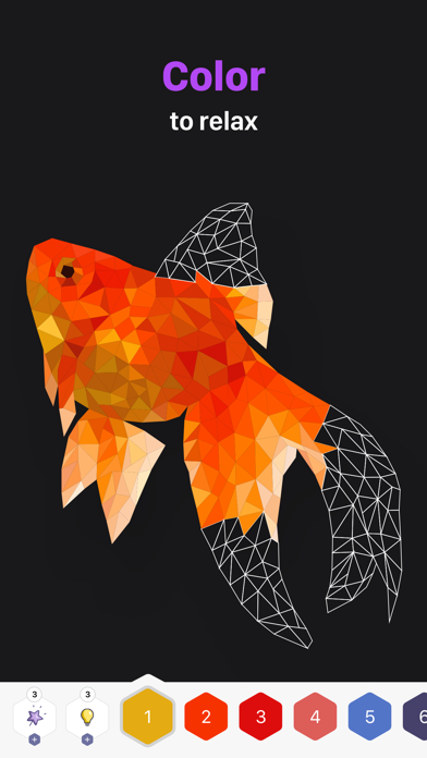 Polygon – Art Coloring Book app screenshot 1