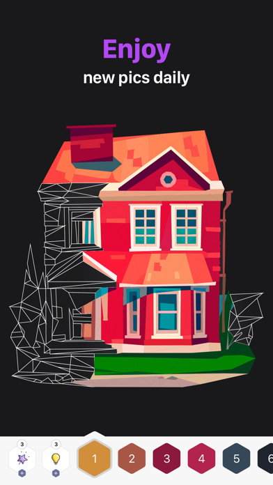 Polygon – Art Coloring Book app screenshot 3