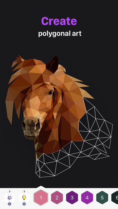 Polygon – Art Coloring Book app screenshot 4