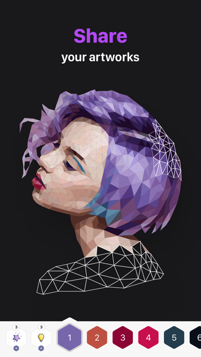 Polygon – Art Coloring Book app screenshot 5