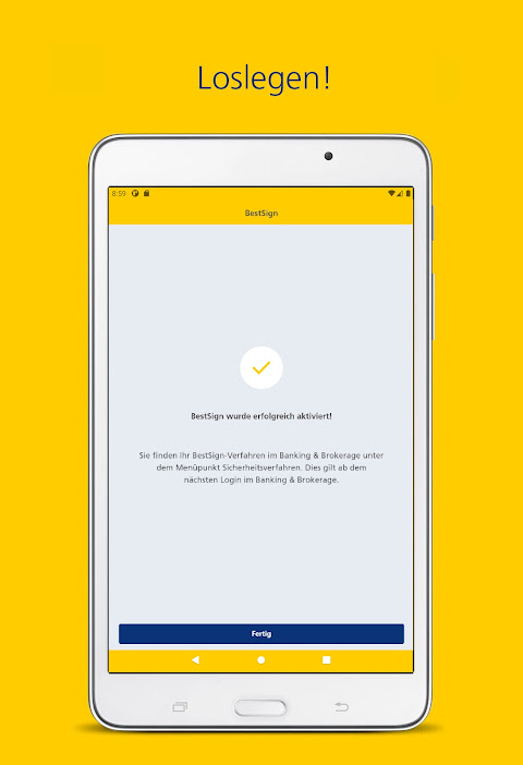 Postbank BestSign app screenshot 2