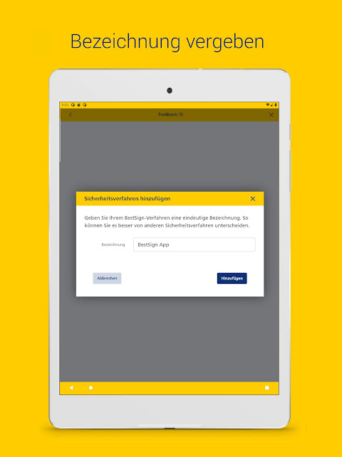 Postbank BestSign app screenshot 3