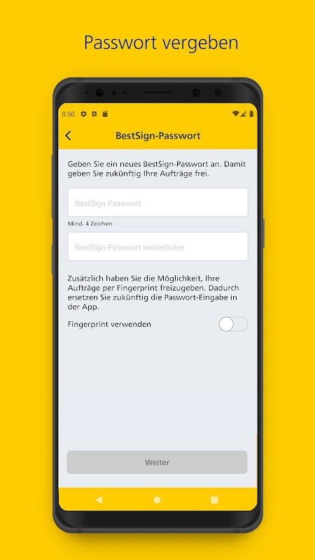 Postbank BestSign app screenshot 4