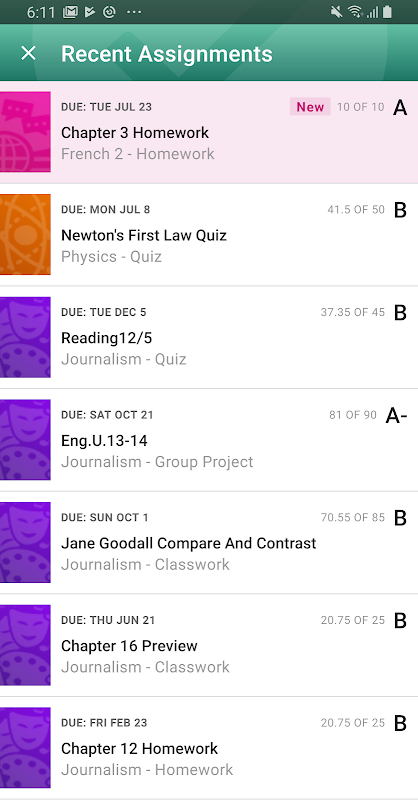 PowerSchool Mobile app screenshot 5