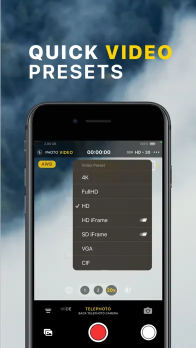 ProCam X ( HD Camera Pro ) app screenshot 6