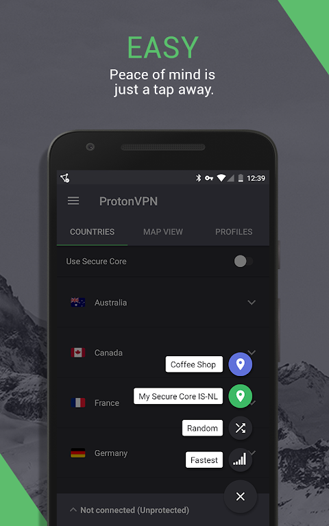 ProtonVPN app screenshot 2