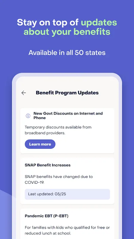 Providers: EBT, debit, & more app screenshot 3