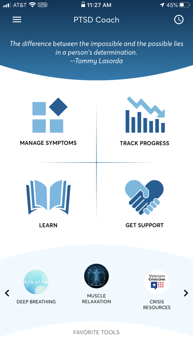 PTSD Coach app screenshot 1