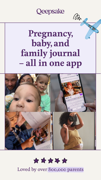 Qeepsake: Family & Baby Book app screenshot 1