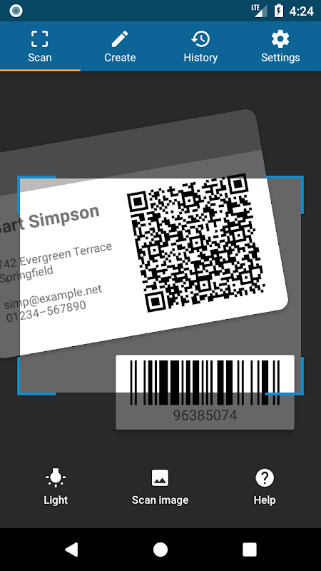 QRbot: QR & barcode reader app screenshot 1