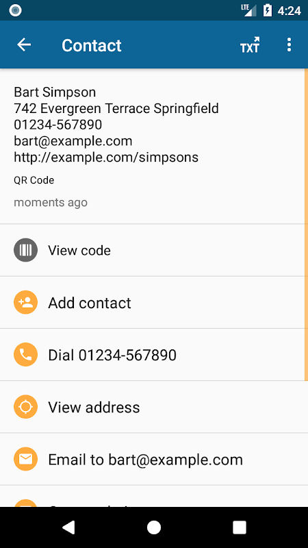 QRbot: QR & barcode reader app screenshot 2