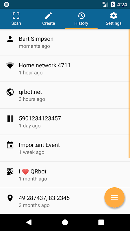 QRbot: QR & barcode reader app screenshot 6