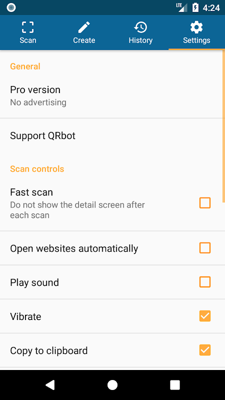 QRbot: QR & barcode reader app screenshot 8