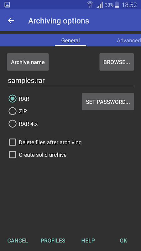 RAR app screenshot 4