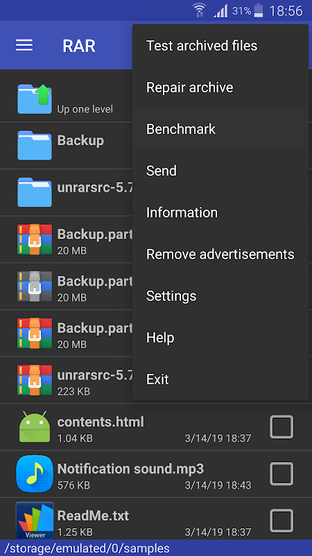 RAR app screenshot 6