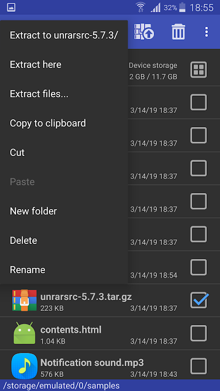 RAR app screenshot 7