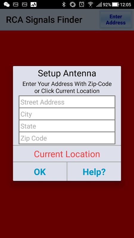 RCA Signal Finder app screenshot 1