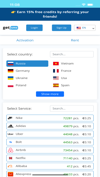Receive SMS Online Temp Number app screenshot 3