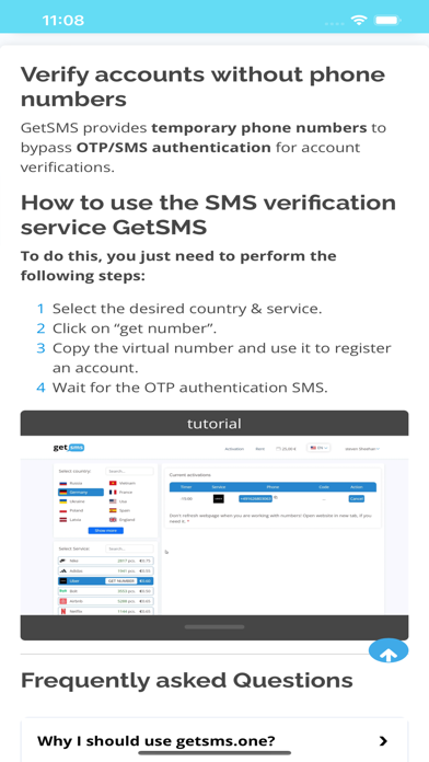Receive SMS Online Temp Number app screenshot 4
