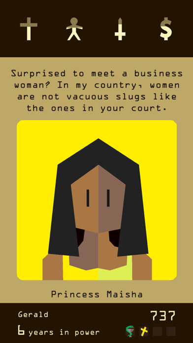 Reigns app screenshot 1