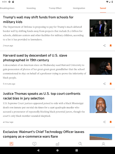 Reuters News app screenshot 2