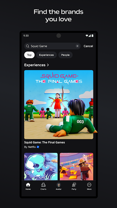 Roblox app screenshot 2